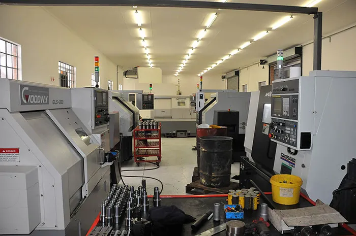 CNC drilling operations for precision components