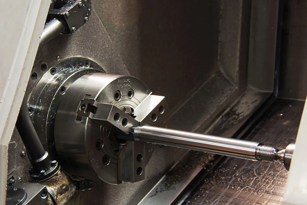 Precision shaft machining on a CNC lathe
