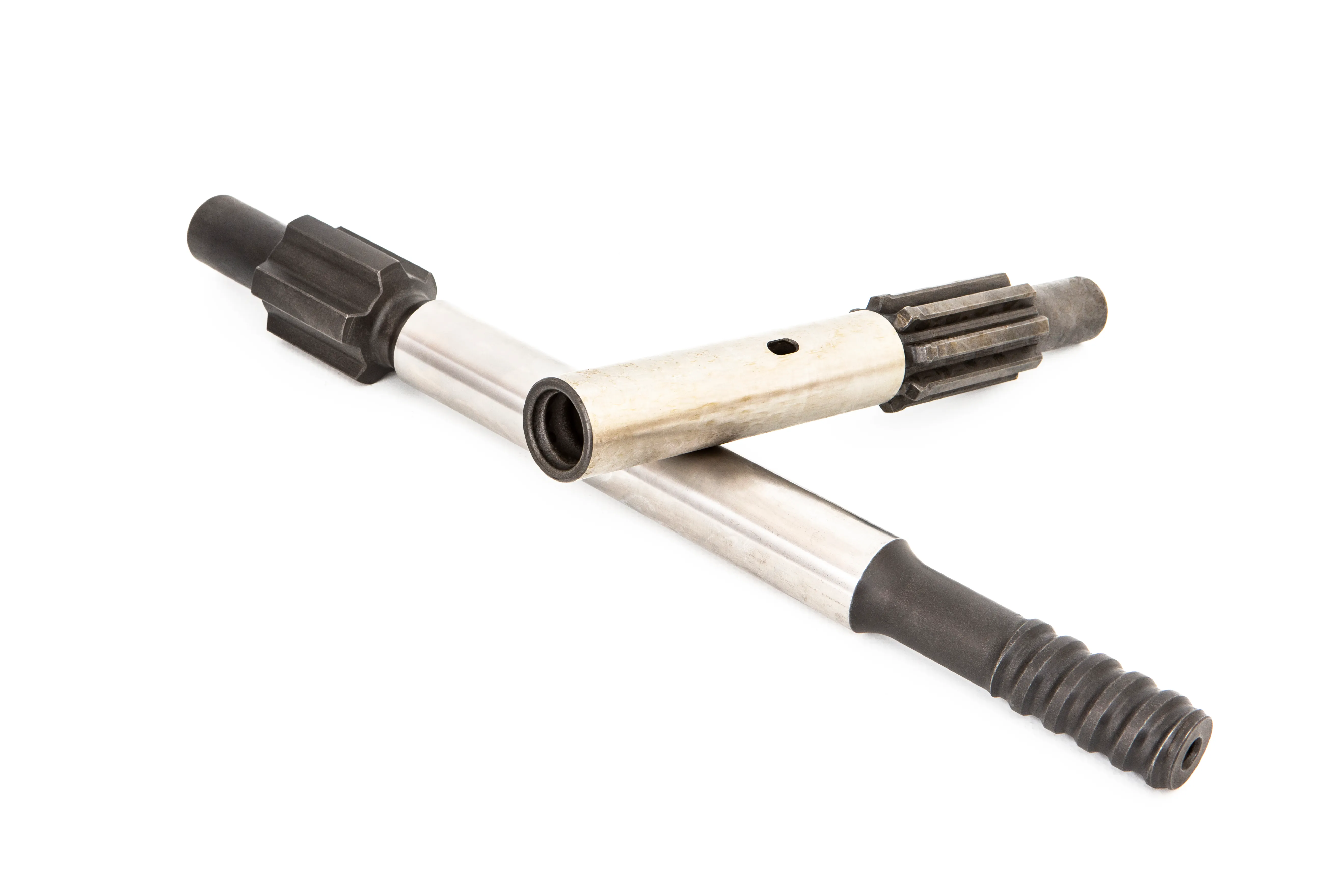 Shank adapters for hex rod connection